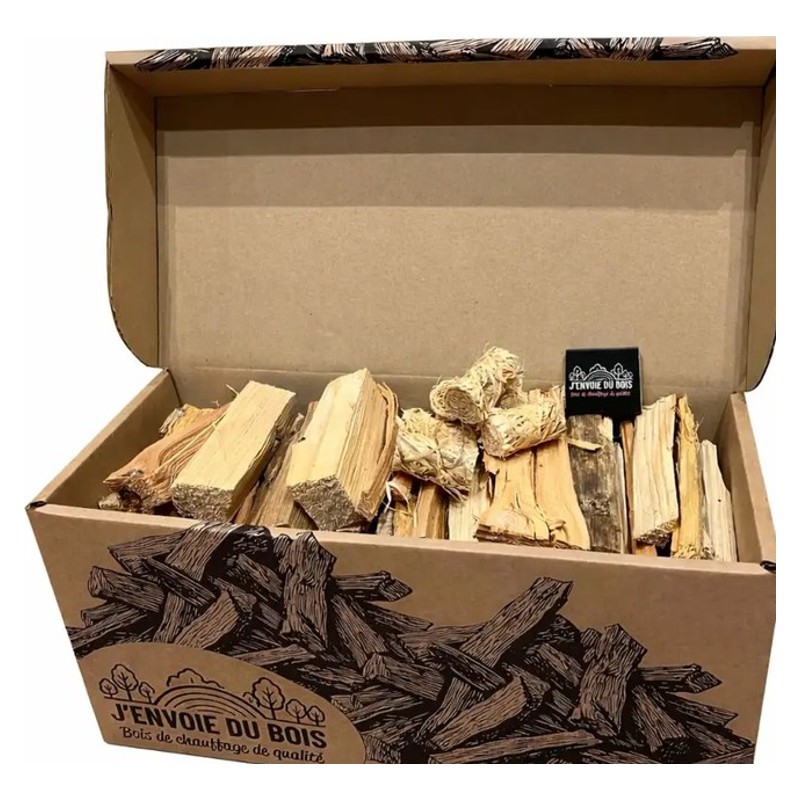 Séchage naturel – Petit bois d'allumage résineux, carton de 17 L