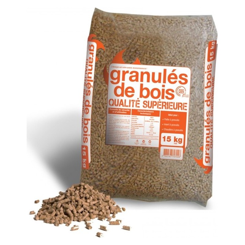 Sans additif – Granulés de bois résineux Woodstock, sac de 15 kg