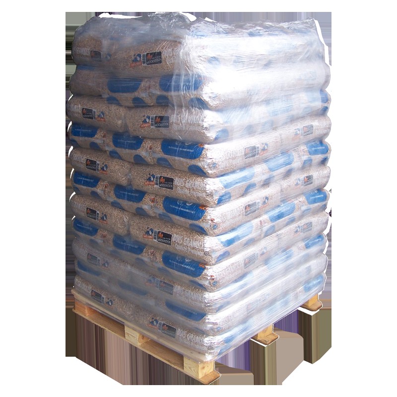 DINplus / NF – Granulés de bois Woodstock, palette de 66 × 15 kg (990 kg)