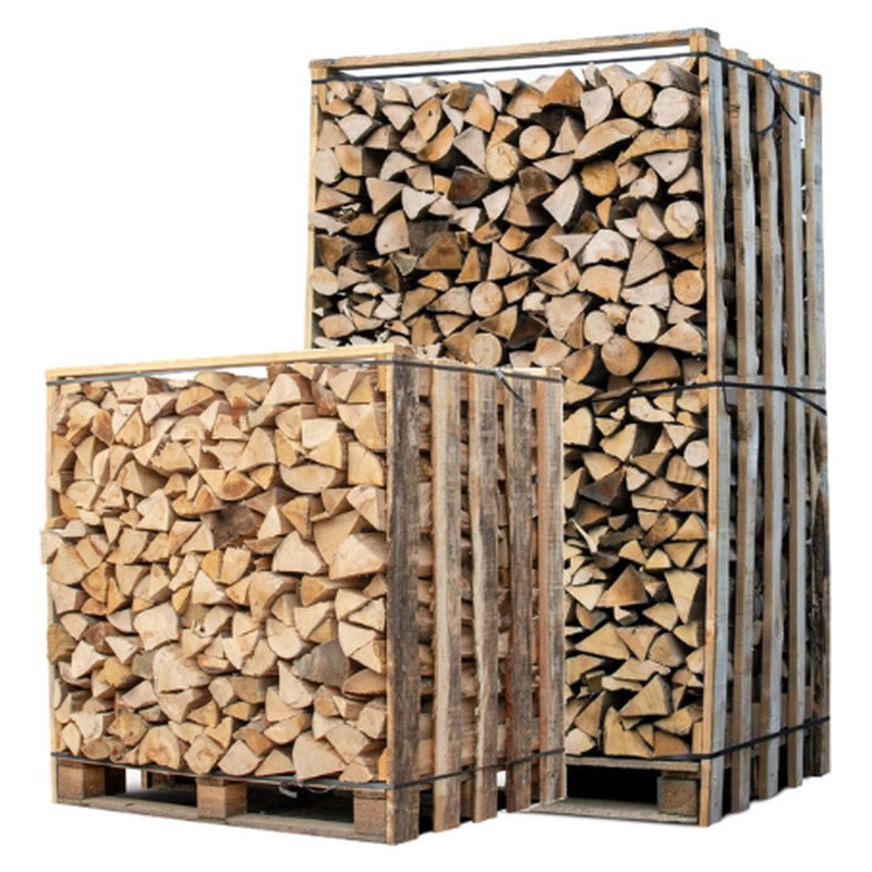 Bois séché prêt à l'emploi – Bûches de 30 cm, box de 1,5 stère (1,05 m³)