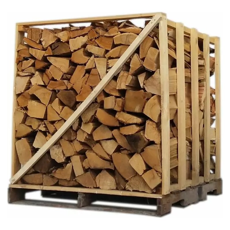 Sec étuvé, humidité < 23 % – Bûches de feuillus 50 cm, palette 1,3 stère (1 m³)