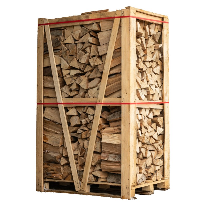 Sec étuvé, humidité < 25 % – Bûches de hêtre 30 cm, palette de 3 stères