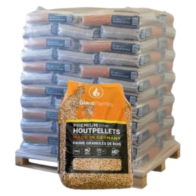 ENplus A1 / PEFC – Granulés de bois 6 mm, demi-palette de 35 × 15 kg (525 kg)